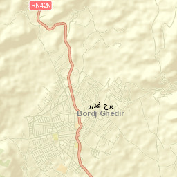 Bordj Ghdir Street Map