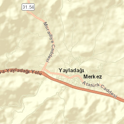 Yayladağı Street Map