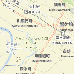 Ryūgasaki Street Map