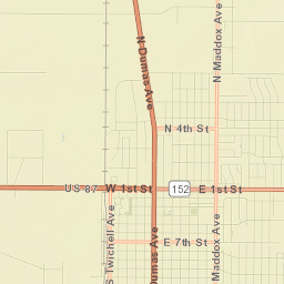 100-150 West 1st Street, Dumas, TX Street Map