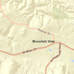 Mountain View Street Map