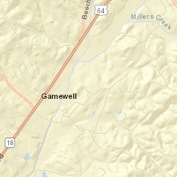 Gamewell Street Map