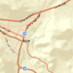 Bijar Street Map