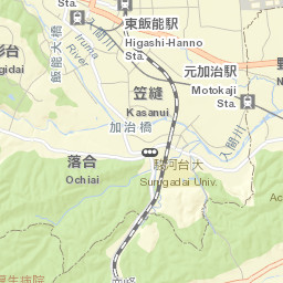 Hannō Street Map