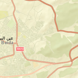 Aïn Beïda Street Map