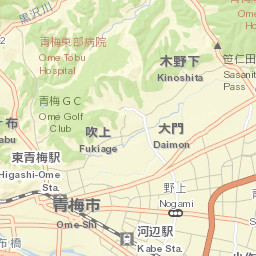 Ōme-shi Street Map