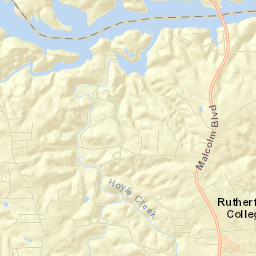 Rutherford College Street Map