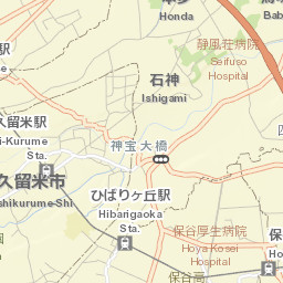 Higashikurume-shi Street Map