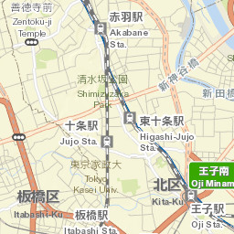 Kita-ku Street Map