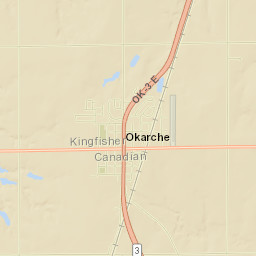 Okarche Street Map