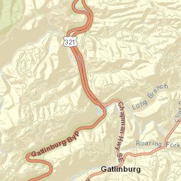 Gatlinburg Street Map