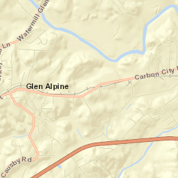Glen Alpine Street Map
