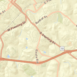 Morganton Street Map