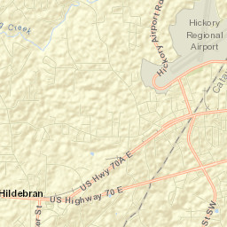 Hildebran Street Map