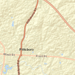 Pittsboro Street Map