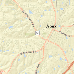 Apex Street Map