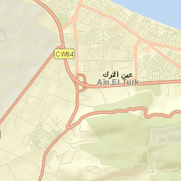 ’Aïn el Turk Street Map