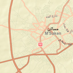 Msaken Street Map