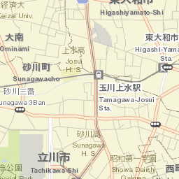 Tachikawa-shi Street Map