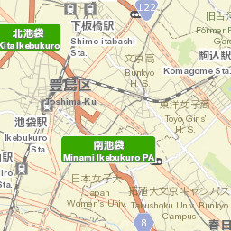 Toshima-ku Street Map