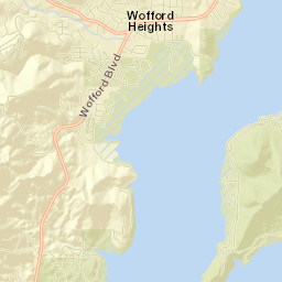 Wofford Heights Street Map