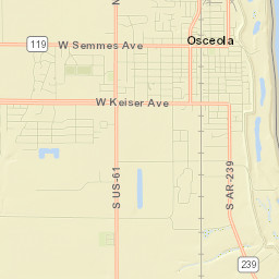 Osceola Street Map
