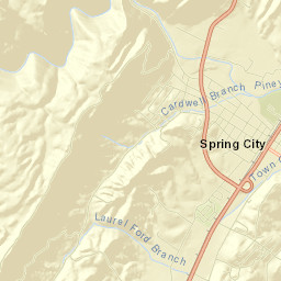 Spring City Street Map