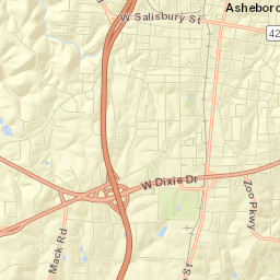 101-161 North Fayetteville Street, Asheboro Street Map