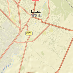 M’Sila Street Map