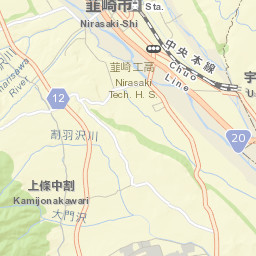 Nirasaki Street Map