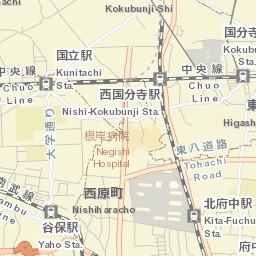 Kunitachi-shi Street Map