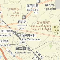 Narashino-shi Street Map