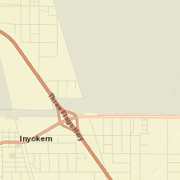 Inyokern Street Map