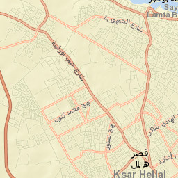 Ksar Hellal Street Map