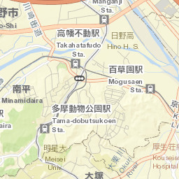 Hino-shi Street Map