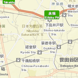 Setagaya-ku Street Map