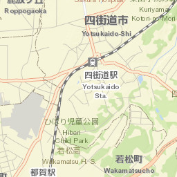 Yotsukaidō-shi Street Map