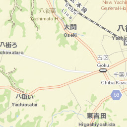 Yachimata-shi Street Map