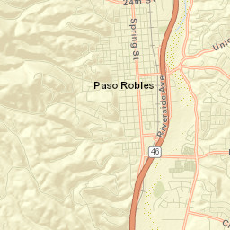 Paso Robles Street Map