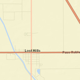 Lost Hills Street Map