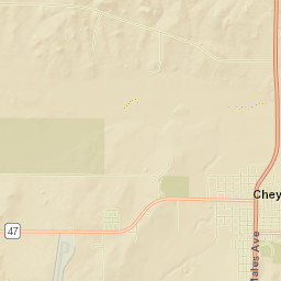 State Highway 47 Alt, Black Kettle National Grassland, Cheyen Street Map