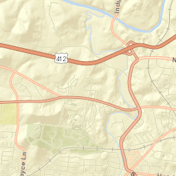 Maury County Street Map