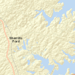Sherrills Ford Street Map