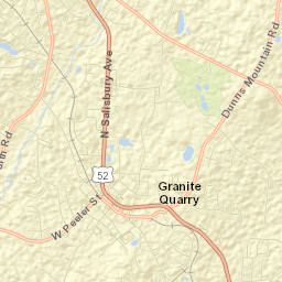 Granite Quarry Street Map