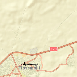 Tissemsilt Street Map
