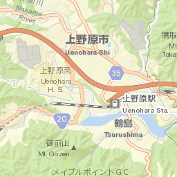 Uenohara Street Map