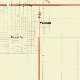 Wasco Street Map