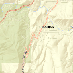 Bodfish Street Map
