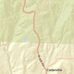 Cedarville Street Map