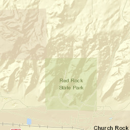 Church Rock Street Map